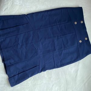 NAVY BLUE STRUCTURED PENCIL MIDI DRESS 💙